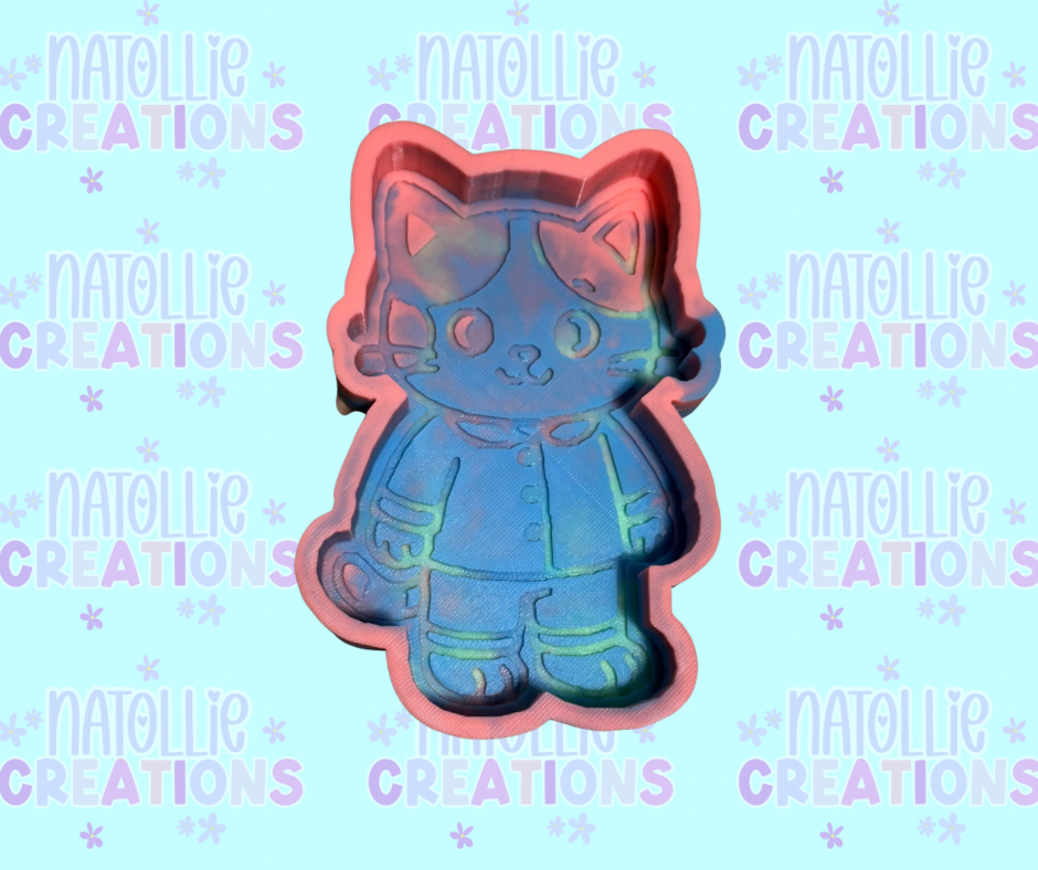 Pajama Cat Freshie Silicone Mold