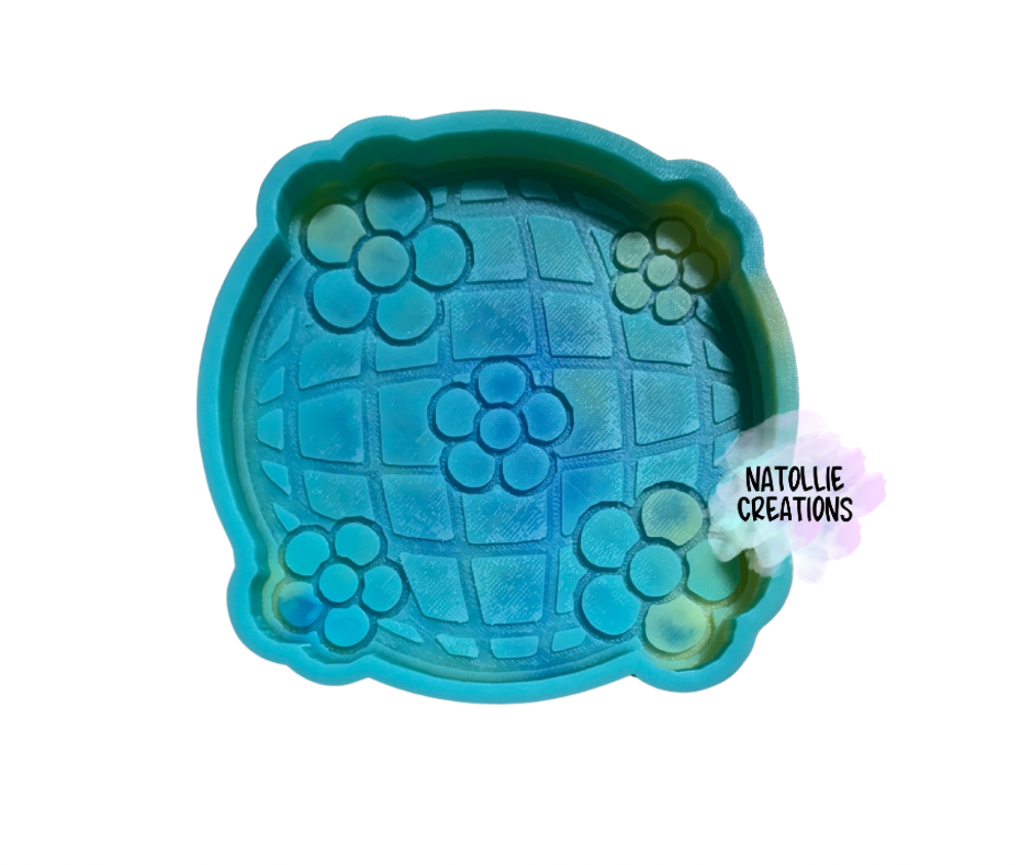 Disco W/ Flowers Freshie Silicone Mold