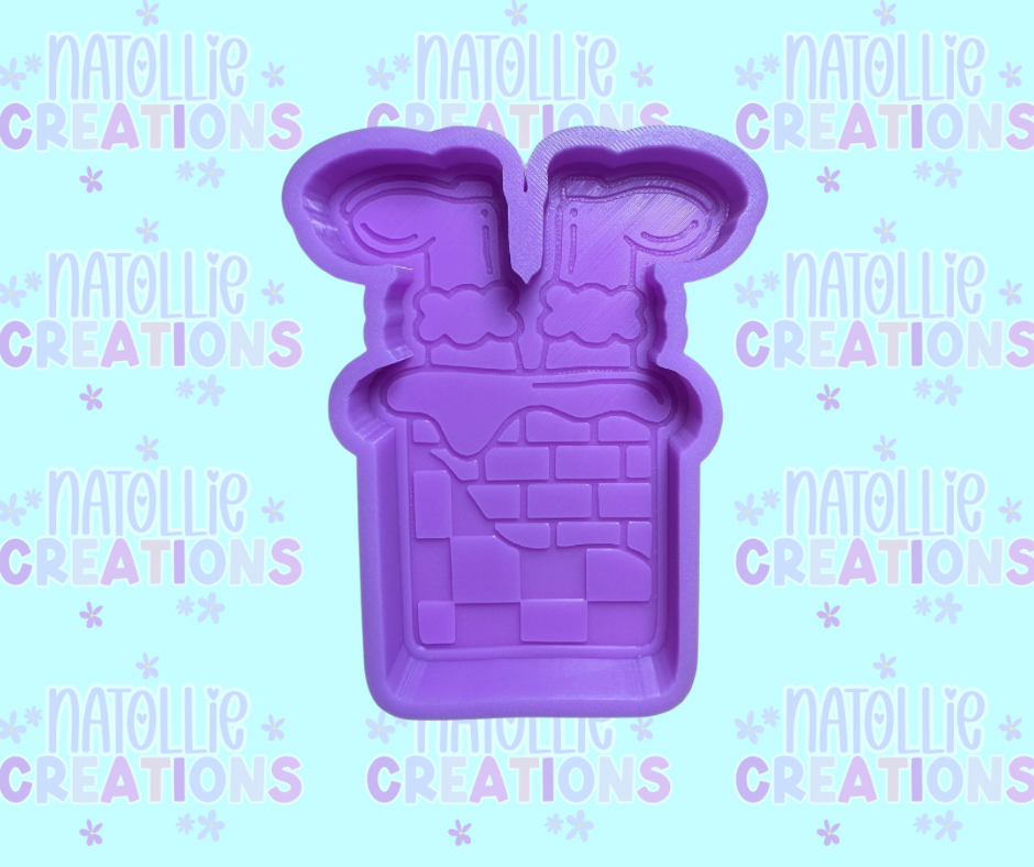 Santa Chimney Freshie Silicone Mold