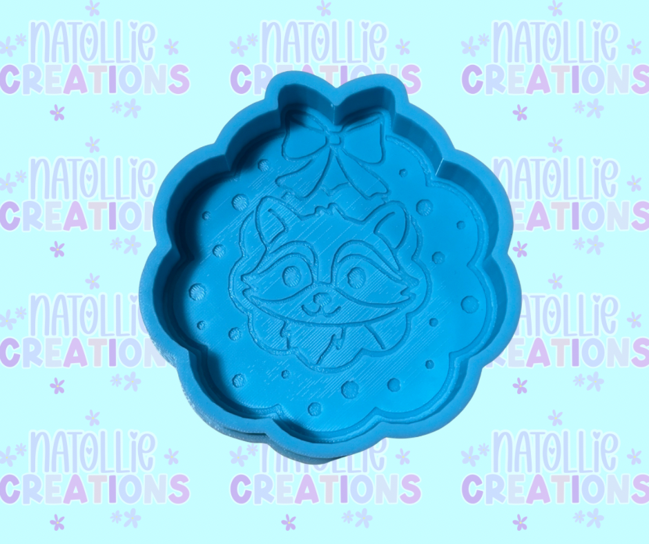 Raccoon Wreath Freshie Silicone Mold