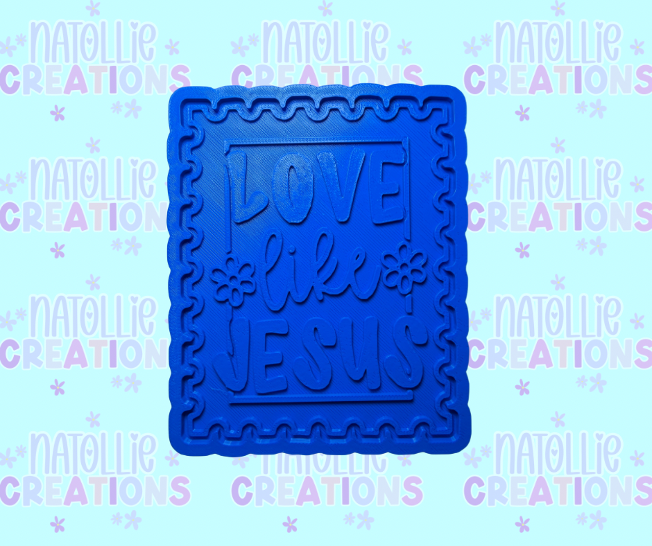 Love Like Jesus Stamp Insert Freshie Silicone Mold