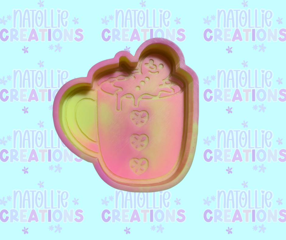 Melting Snowman Mug Freshie Silicone Mold