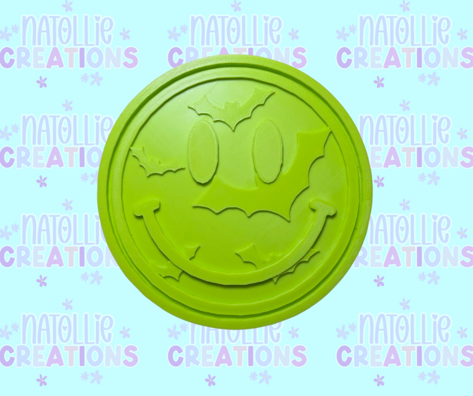 Bat Smiley Insert Freshie Silicone Mold
