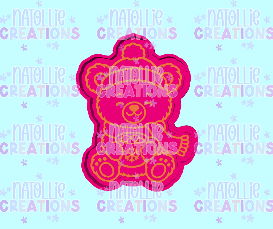 Cozy Hot Cocoa Bear Freshie Silicone Mold