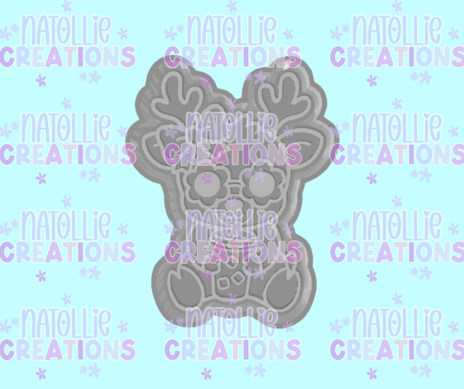 Groovy Iced Coffee Deer Freshie Silicone Mold