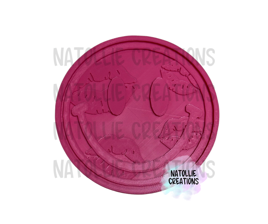 Smiley + Inserts Freshie Silicone Mold