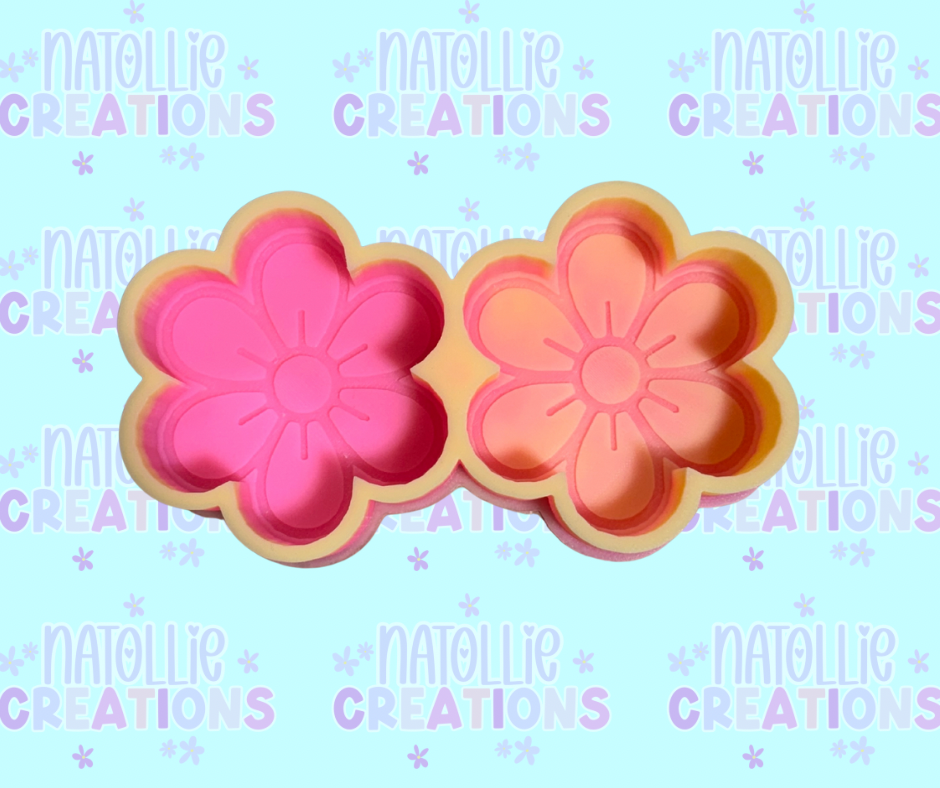 Retro Daisy Vent Clip Freshie Silicone Mold
