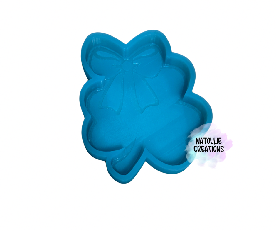 Shamrock W/ Bow Freshie Silicone Mold