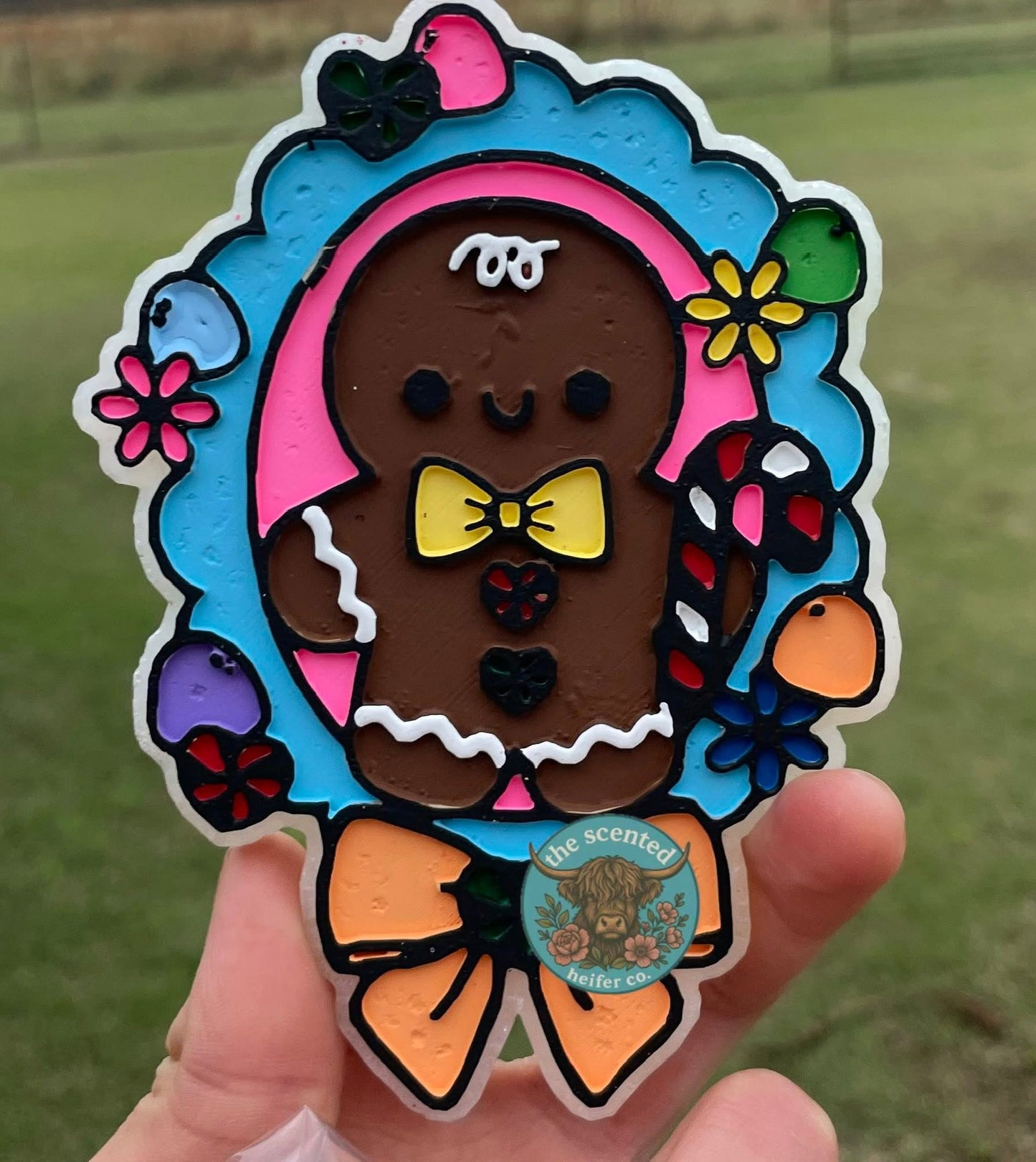 Scalloped Frame Gingerbread Freshie Silicone Mold