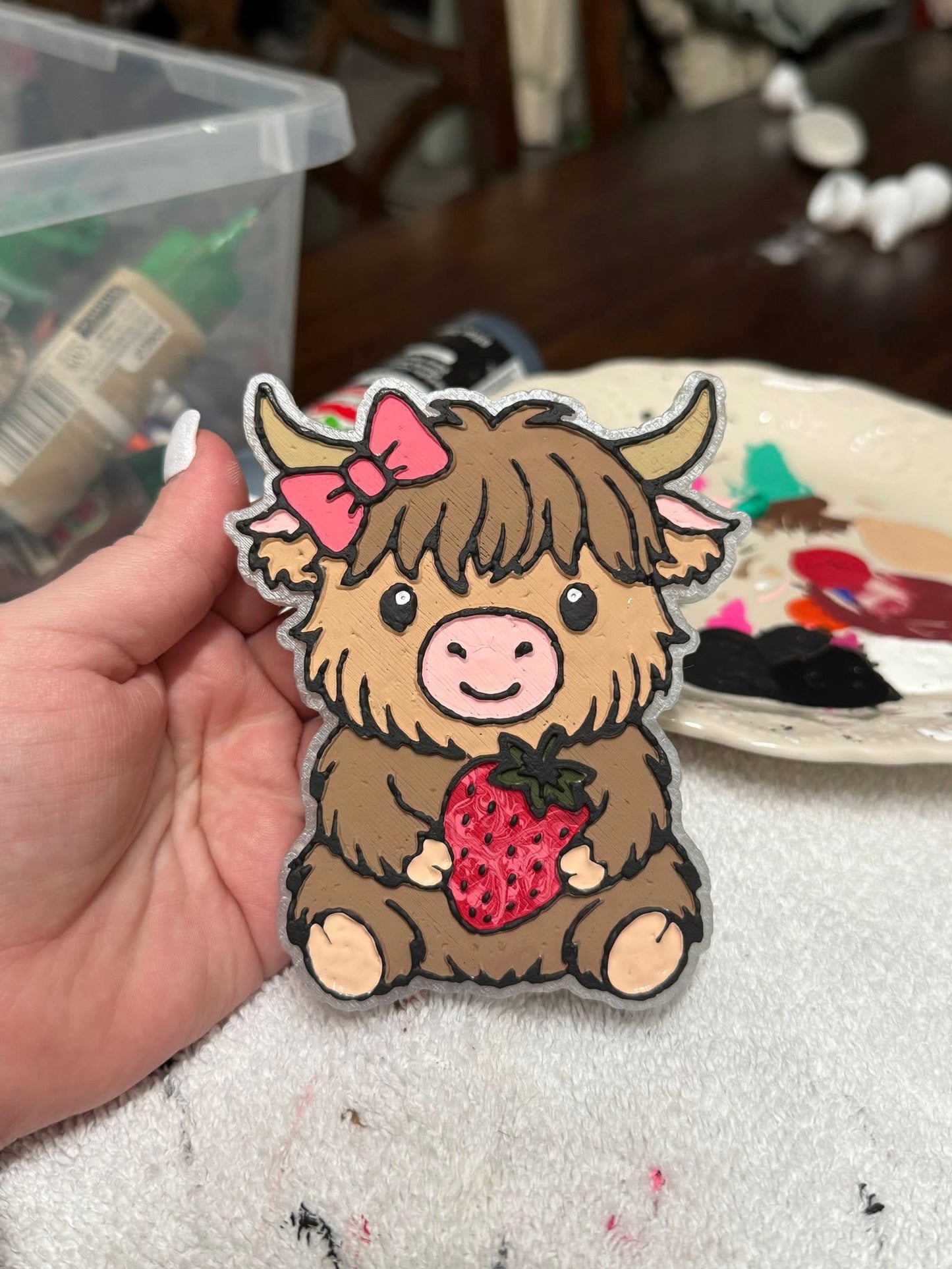 Strawberry Highland Freshie Silicone Mold