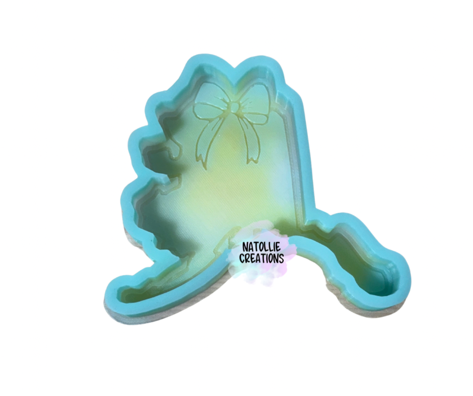 Alaska W/ Bow Freshie Silicone Mold