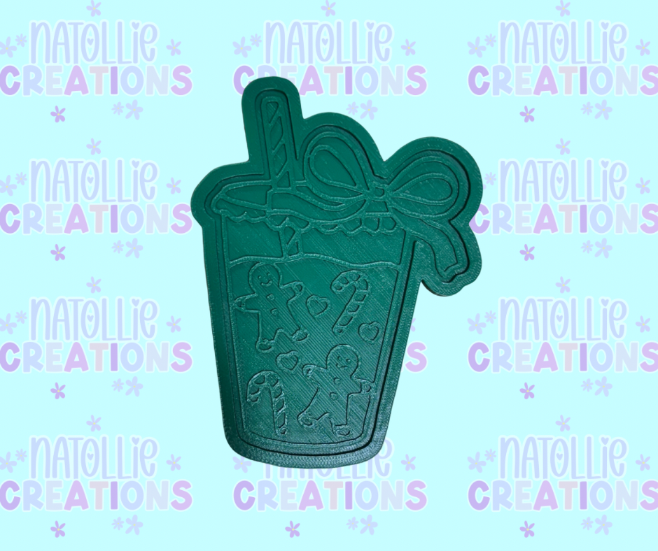 Drink W/ Bow + Inserts Freshie Silicone Mold