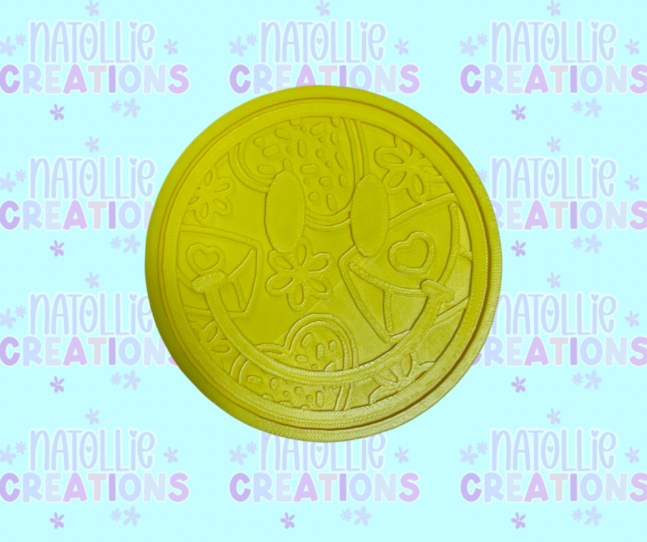 Smiley + Inserts Freshie Silicone Mold