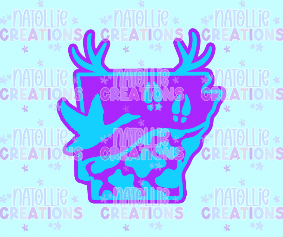 Hunting Arkansas Freshie Silicone Mold