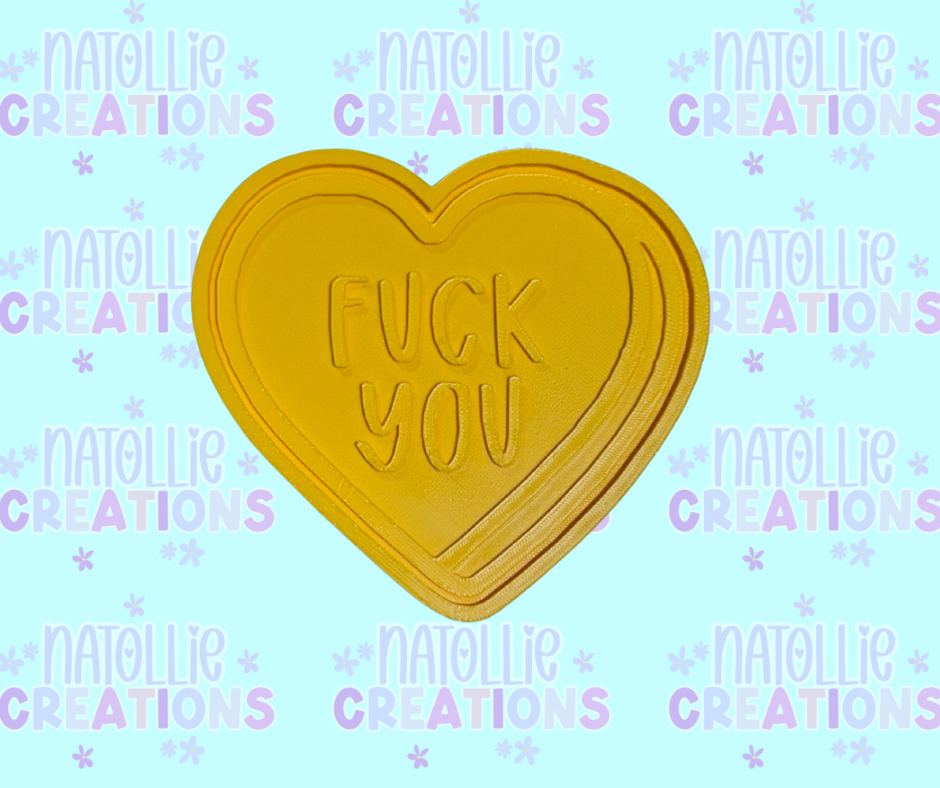 Conversation Heart + Inserts Freshie Silicone Mold