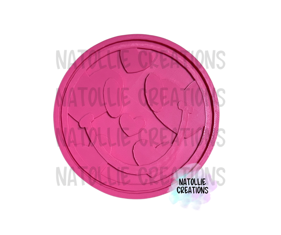 Smiley + Inserts Freshie Silicone Mold