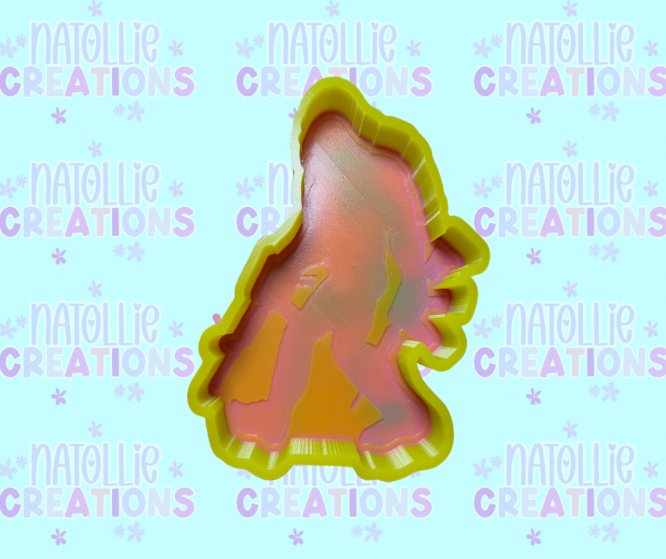 Big Foot with Firearms Freshie Silicone Mold