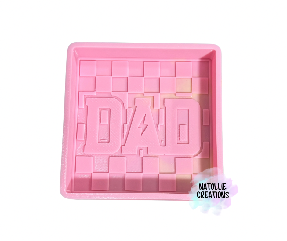 Checkered Dad Freshie Silicone Mold