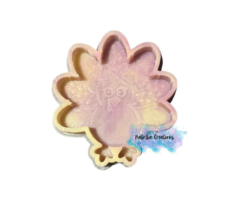 Turkey W/ Bow Freshie Silicone Mold