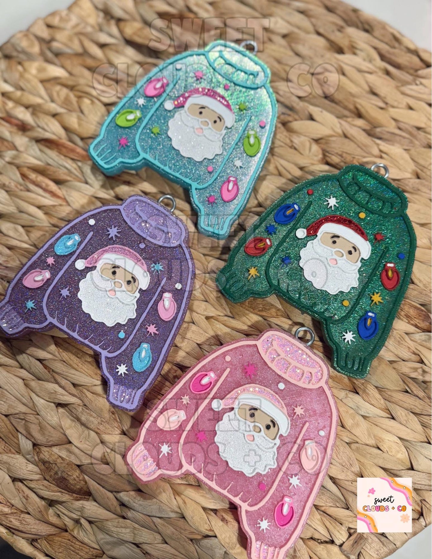 Santa Sweater Freshie Silicone Mold