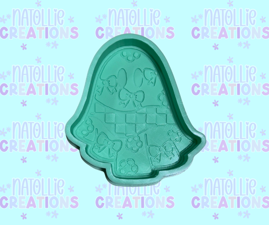 Floral / Bow Ghost Freshie Silicone Mold