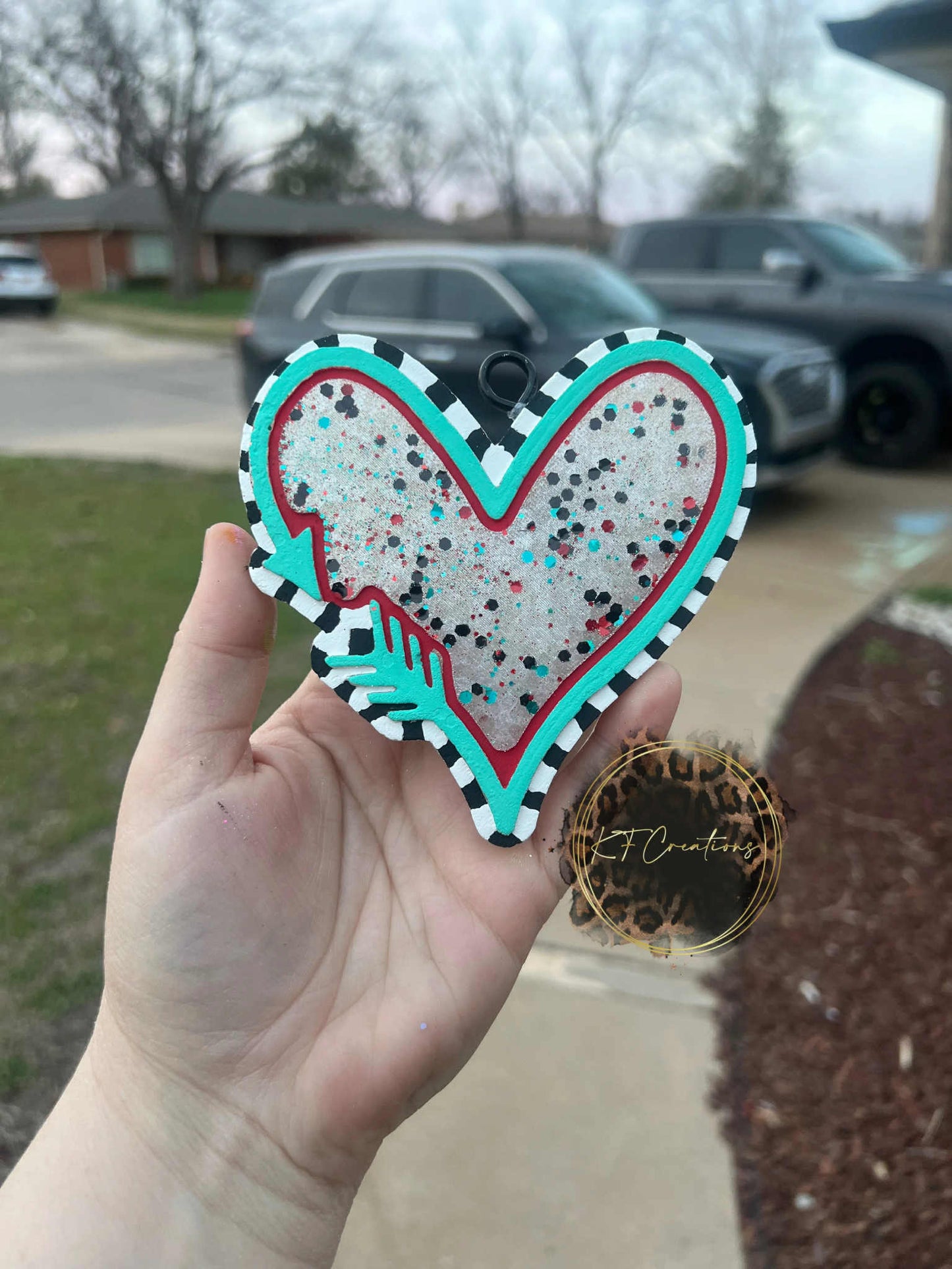 Arrow Heart Freshie Silicone Mold