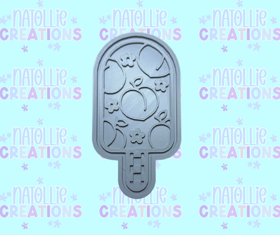 Peach Popsicle Insert Freshie Silicone Mold