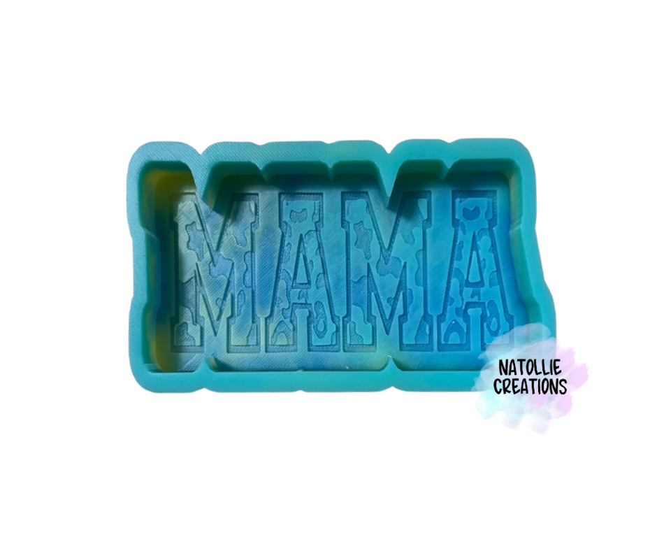 Leopard / Cow Print Duo Mama Freshie Silicone Mold