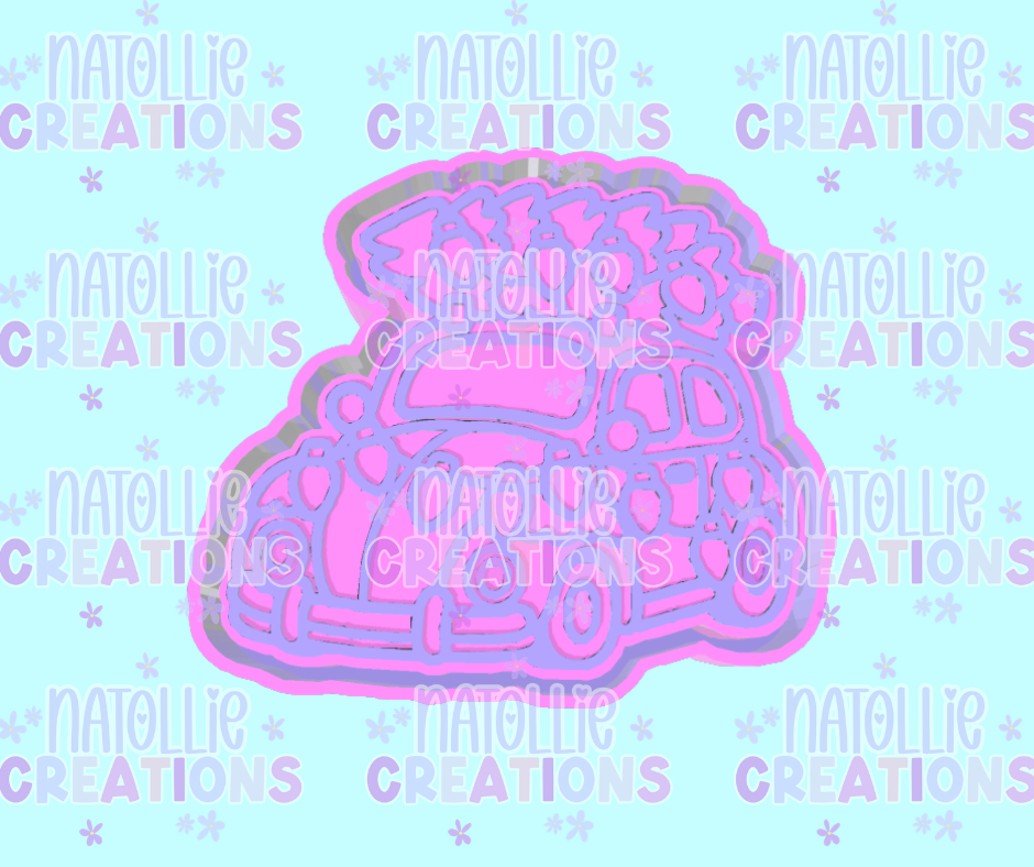 Christmas Bug Car Freshie Silicone Mold