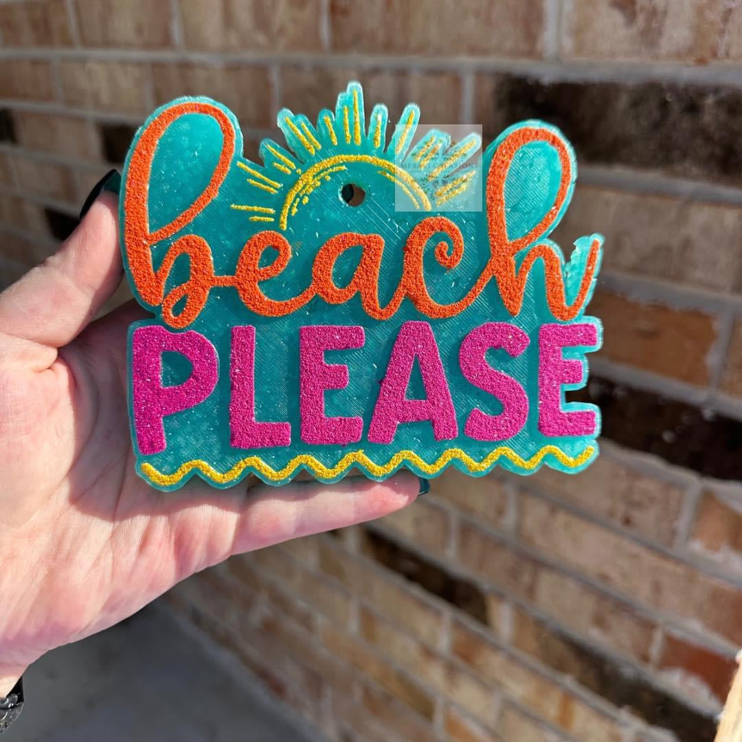 Beach Please Freshie Silicone Mold