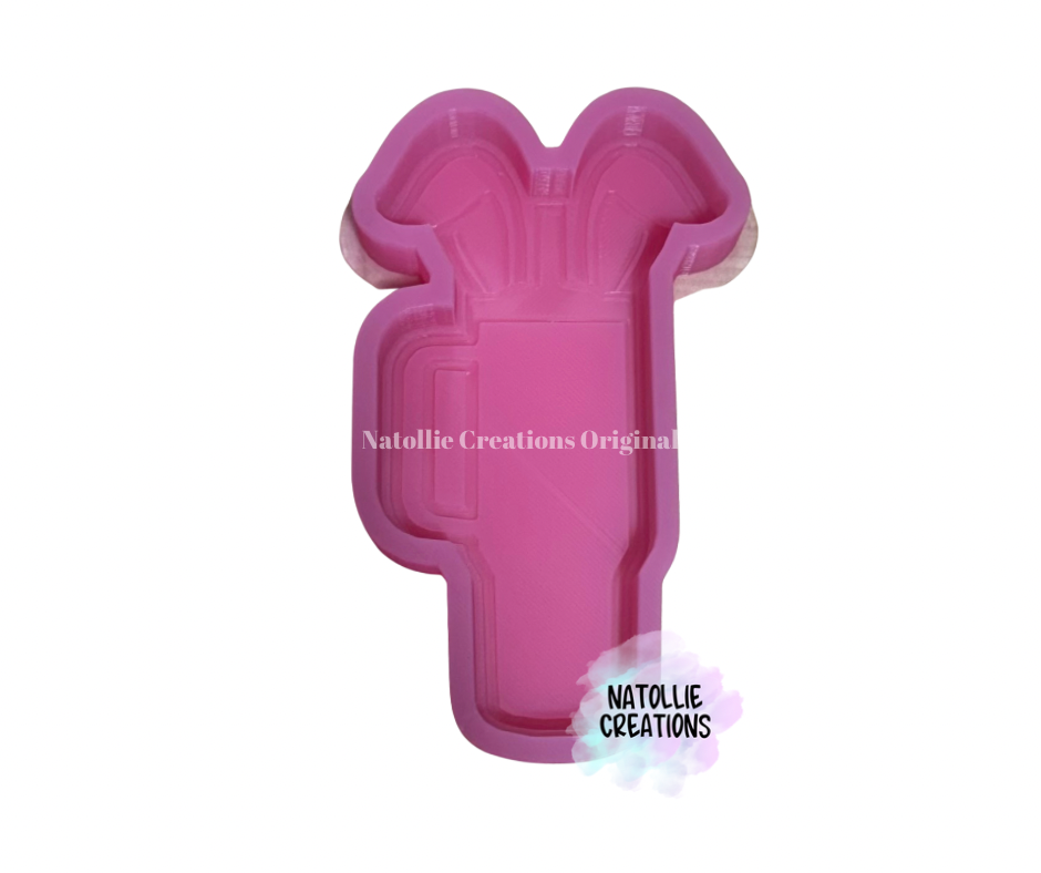 Tumbler W/ Bunny Ears Freshie Silicone Mold