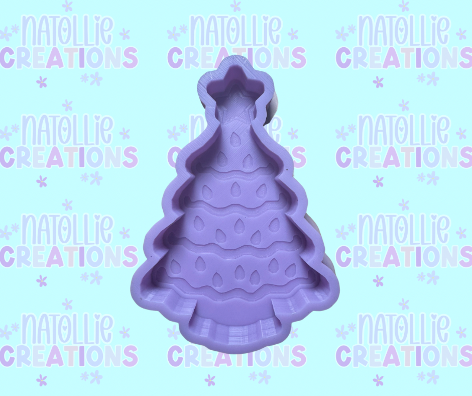 Vintage Christmas Tree Freshie Silicone Mold
