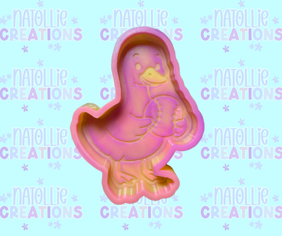 Goose W/ Baseball / Softball Freshie Silicone Mold