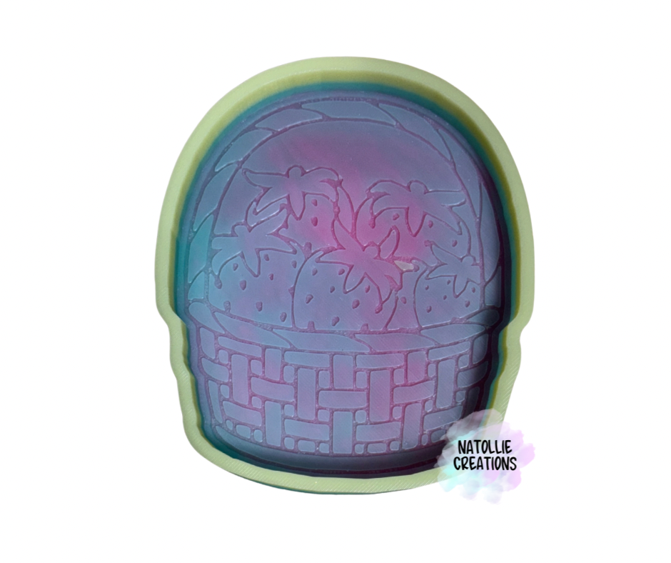 Strawberry Basket Freshie Silicone Mold