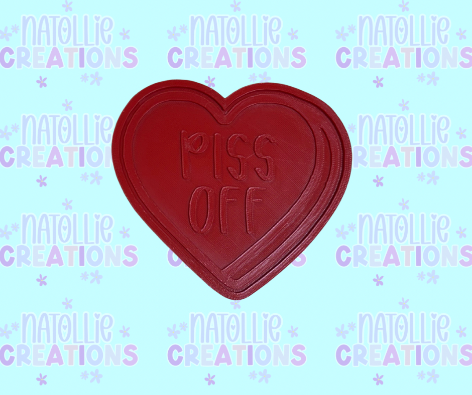 Conversation Heart + Inserts Freshie Silicone Mold