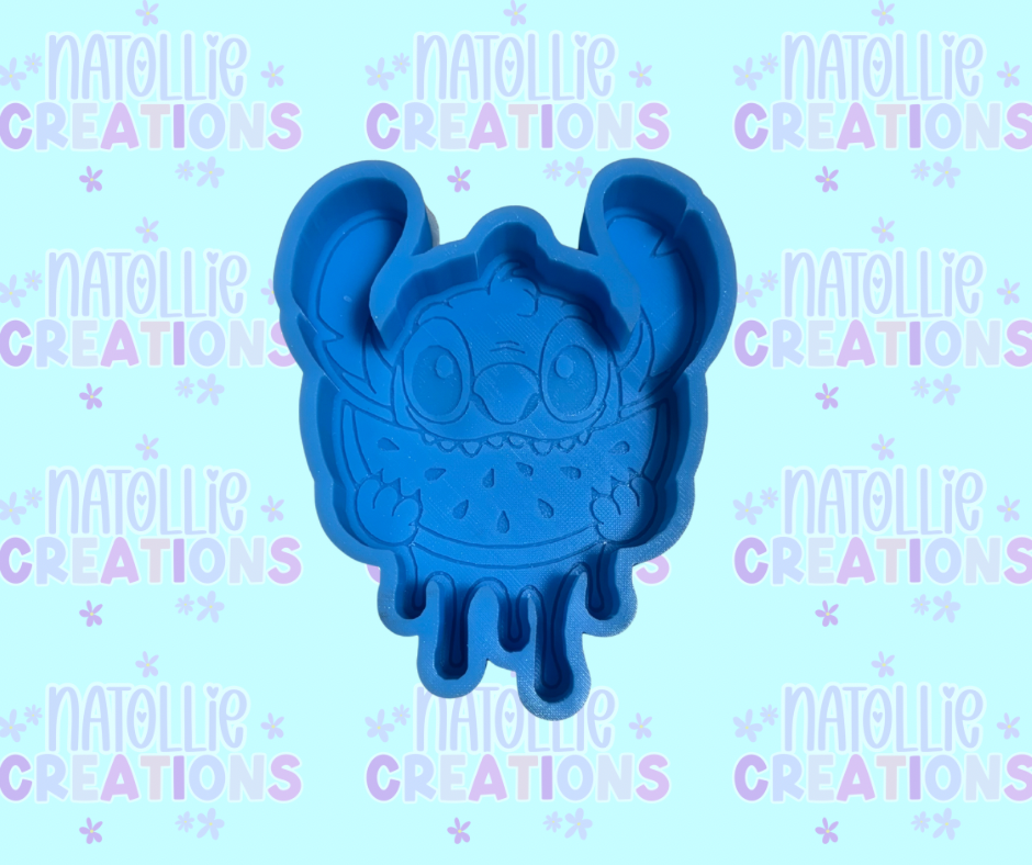 Watermelon Blue Alien Freshie Silicone Mold