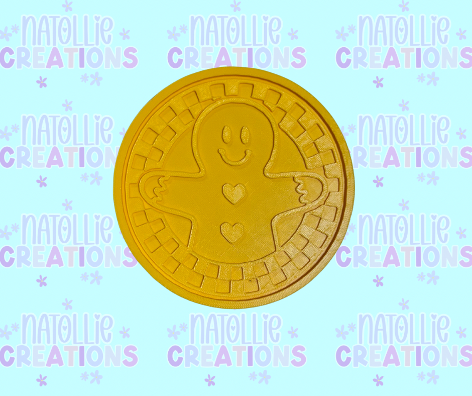Checkered Gingerbread Insert Freshie Silicone Mold