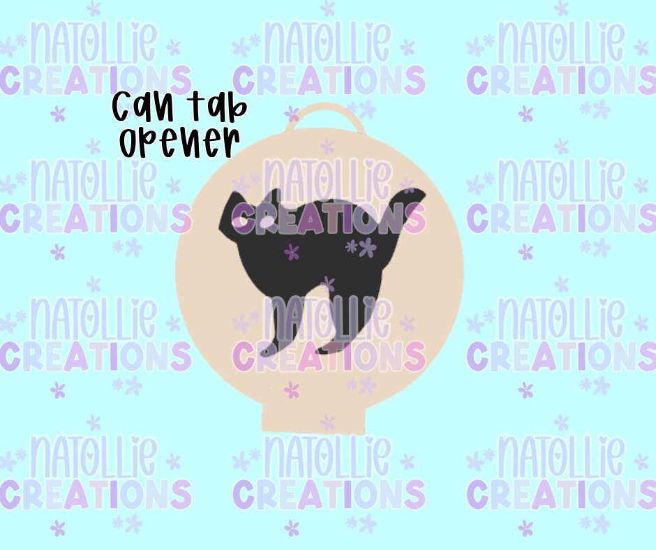 Cat Cookie Can Tab Opener Keychain