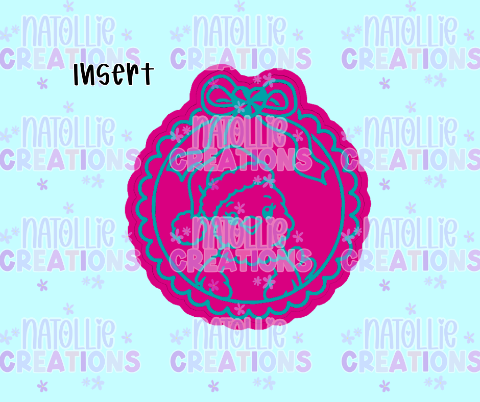 Chicken Christmas Scallop Insert Freshie Silicone Mold