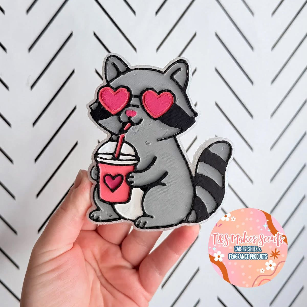 V-day Raccoon Freshie Silicone Mold