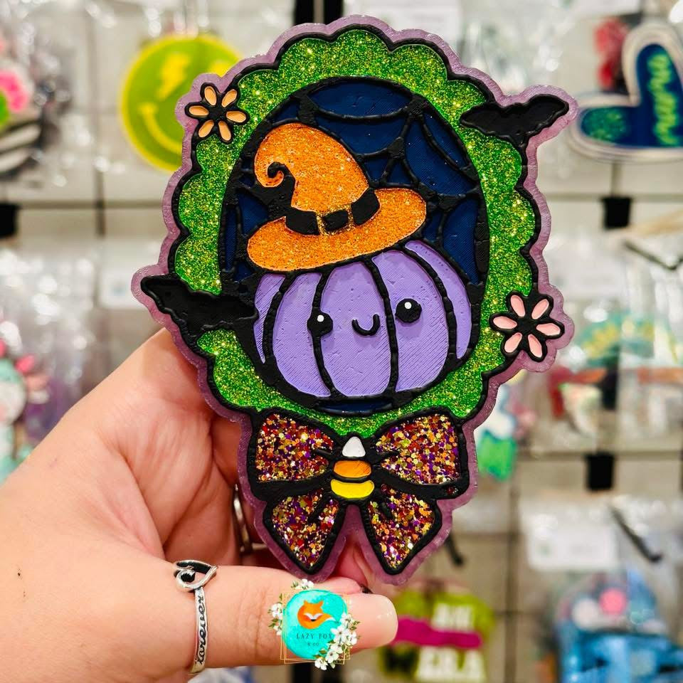 Scalloped Frame Pumpkin Freshie Silicone Mold