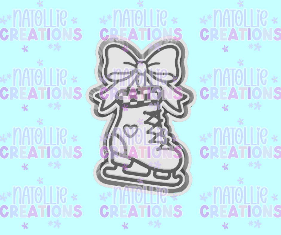 Winter Skate Charm Freshie Silicone Mold