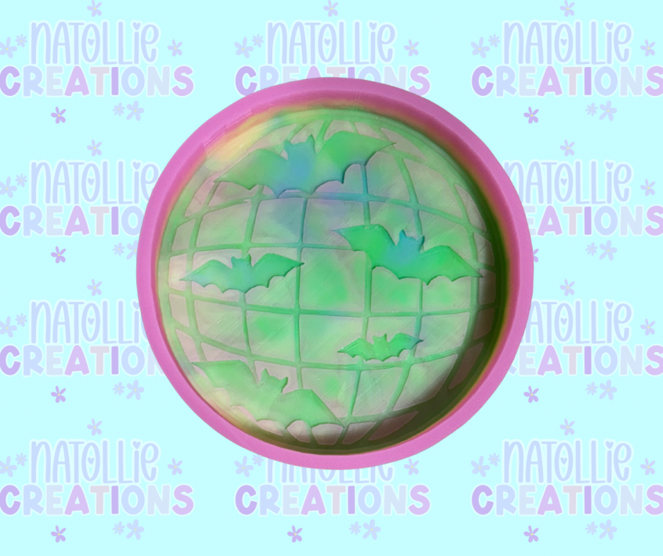 Disco Ball W/ Bats Freshie Silicone Mold