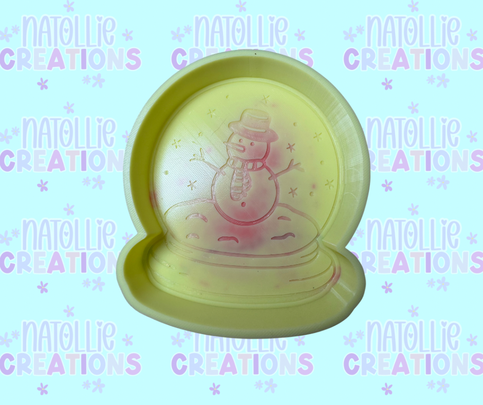 Snowman Snowglobe Freshie Silicone Mold