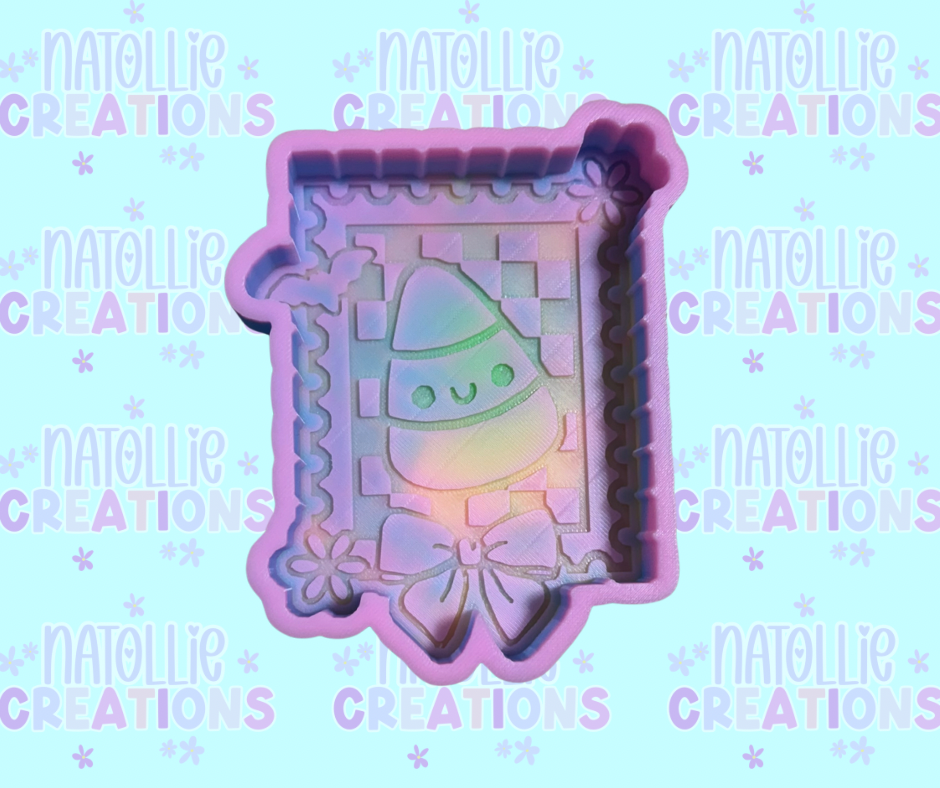 Candy Corn Stamp Freshie Silicone Mold