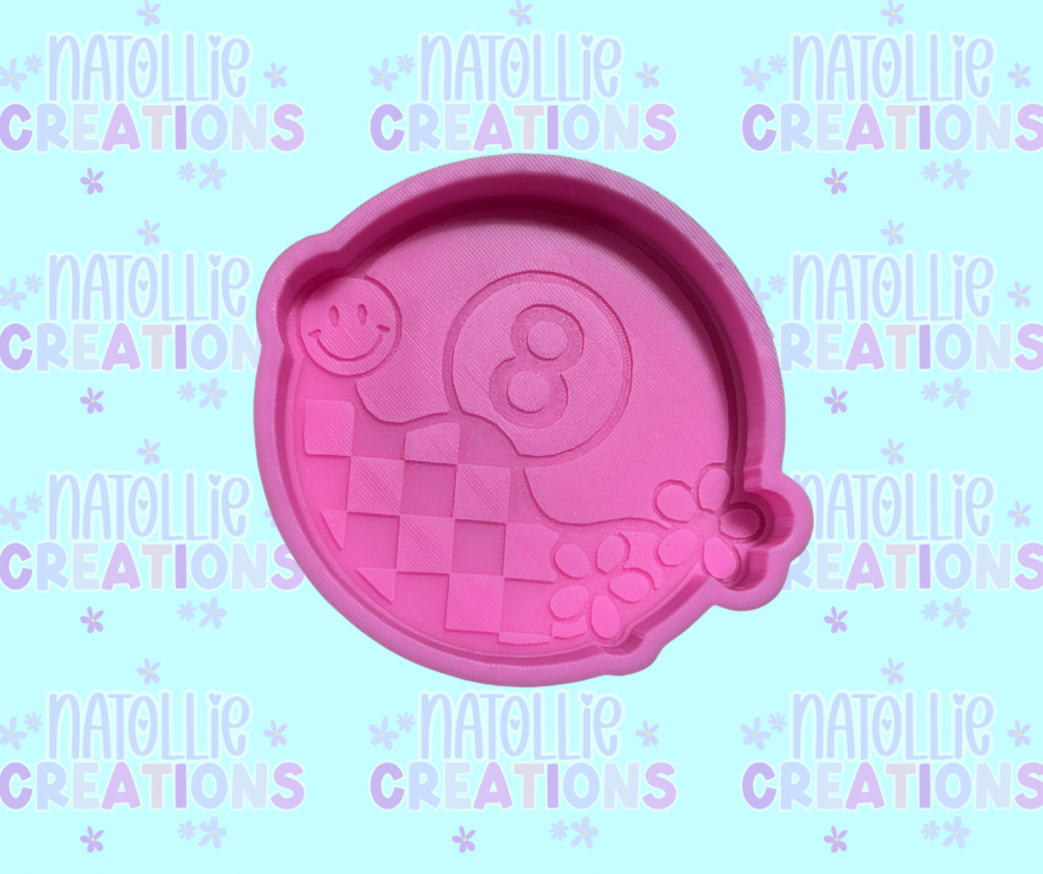 Retro 8 Ball Freshie Silicone Mold