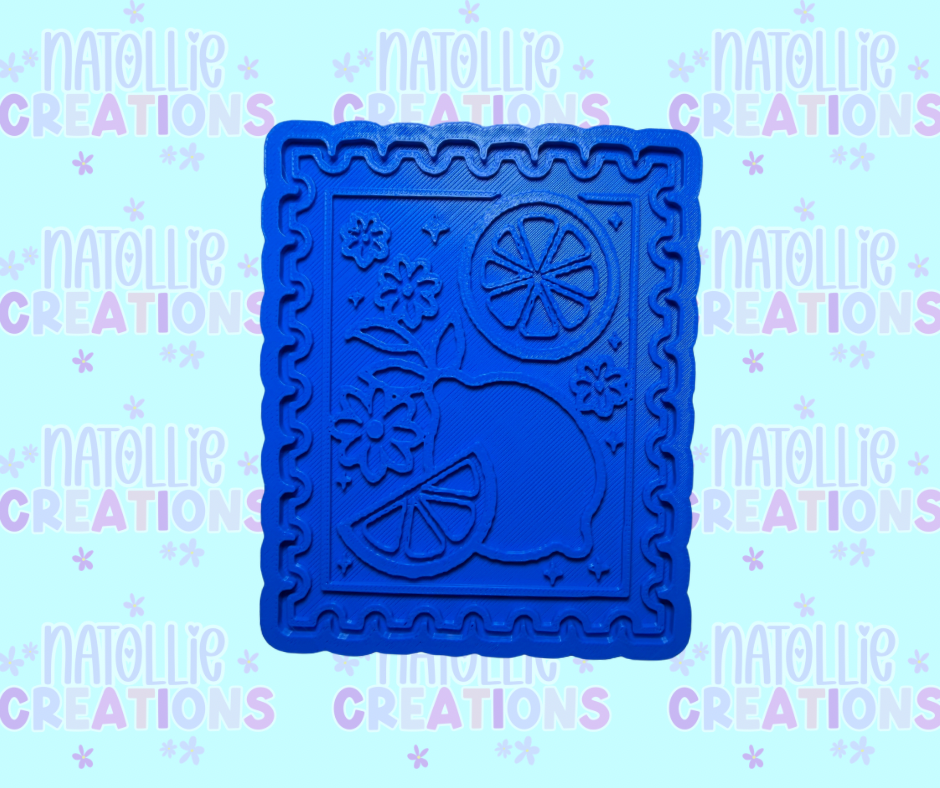 Lemon Stamp Insert Freshie Silicone Mold