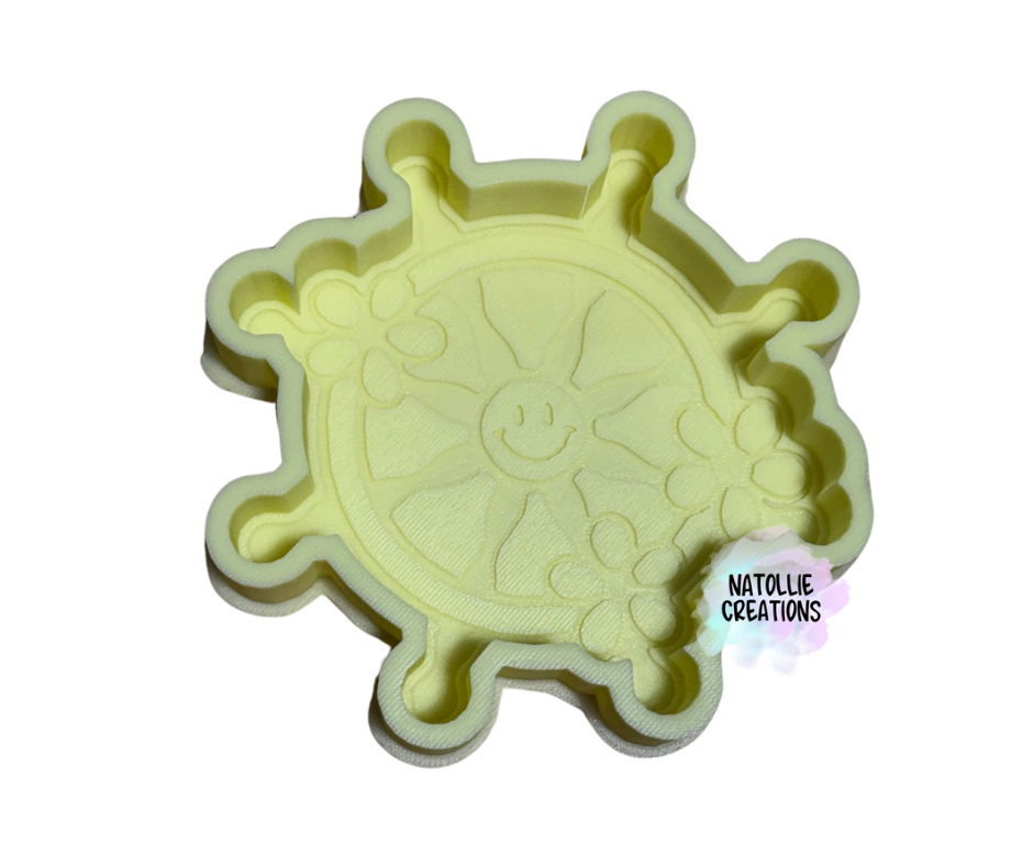 Floral Wheel Freshie Silicone Mold
