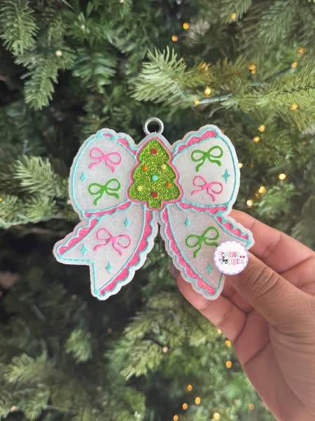 Christmas Cookie Bow Freshie Silicone Mold