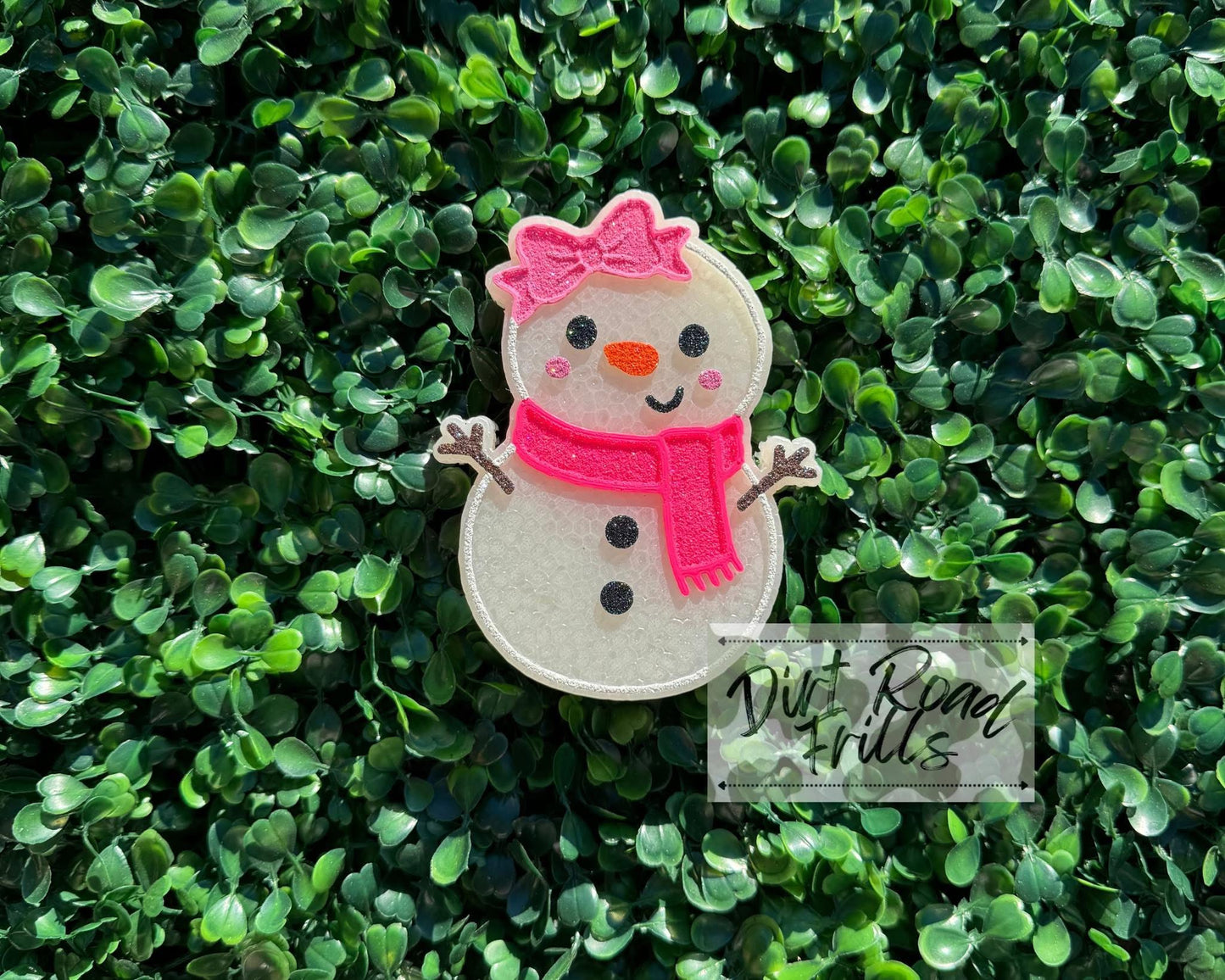 Snowman W/ Bow Freshie Silicone Mold